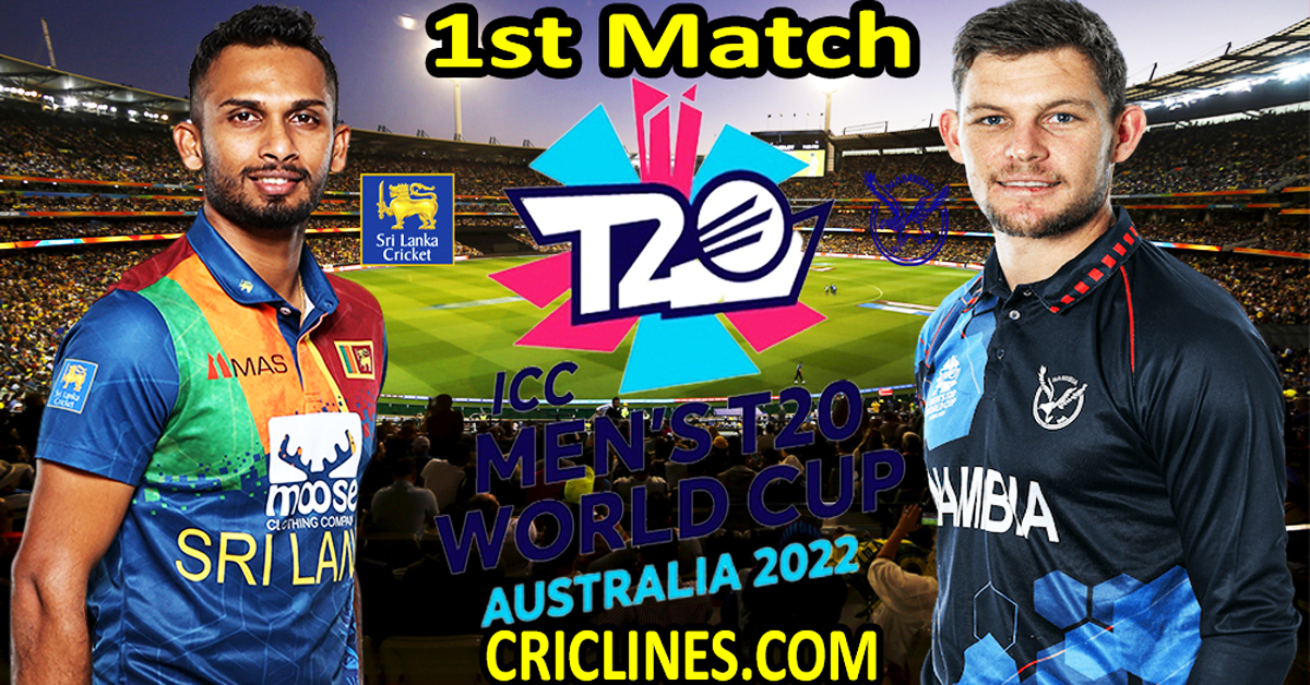Today Match Prediction-Sri Lanka vs Namibia-World Cup 2022-1st Match-Who Will Win