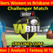 Today Match Prediction-ADSW vs BBHW-WBBL T20 2022-Challenger Match-Who Will Win
