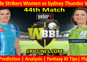 Today Match Prediction-ADSW vs SYTW-WBBL T20 2022-44th Match-Who Will Win