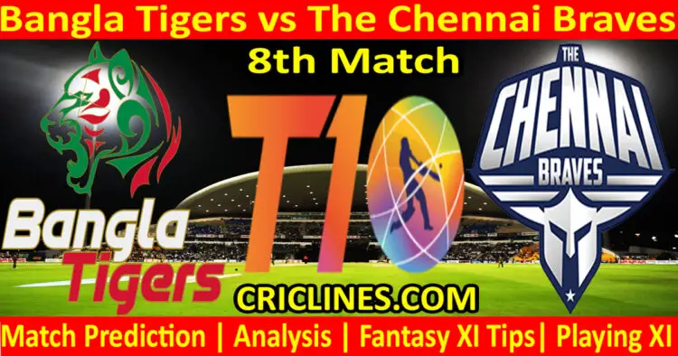 Today Match Prediction-BT vs CB-Dream11-Abu Dhabi T10 League-2022-8th Match-Who Will Win