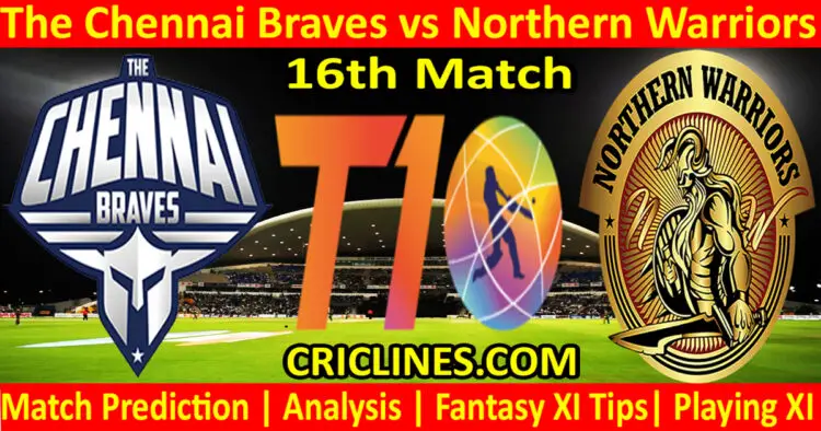 Today Match Prediction-CB vs NW-Dream11-Abu Dhabi T10 League-2022-16th Match-Who Will Win