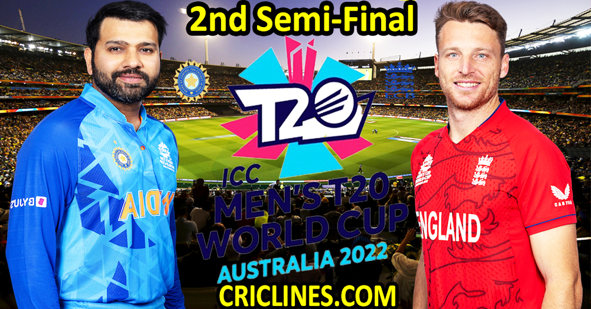 Today Match Prediction-IND vs ENG-Dream11-ICC T20 World Cup 2022-2nd Semi-Final Match-Who Will Win
