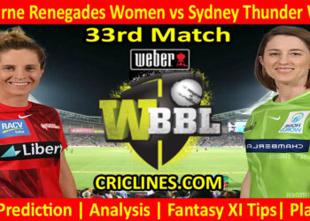 Today Match Prediction-MLRW vs SYTW-WBBL T20 2022-33rd Match-Who Will Win