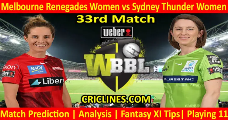 Today Match Prediction-MLRW vs SYTW-WBBL T20 2022-33rd Match-Who Will Win