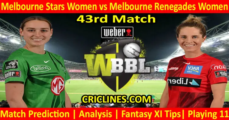 Today Match Prediction-MLSW vs MLRW-WBBL T20 2022-43rd Match-Who Will Win