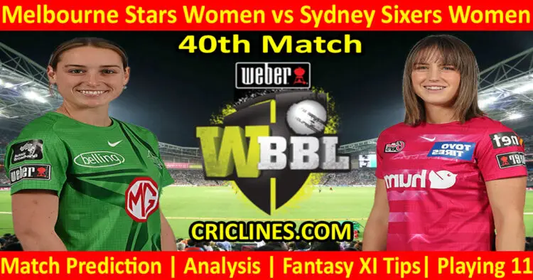 Today Match Prediction-MLSW vs SYSW-WBBL T20 2022-40th Match-Who Will Win