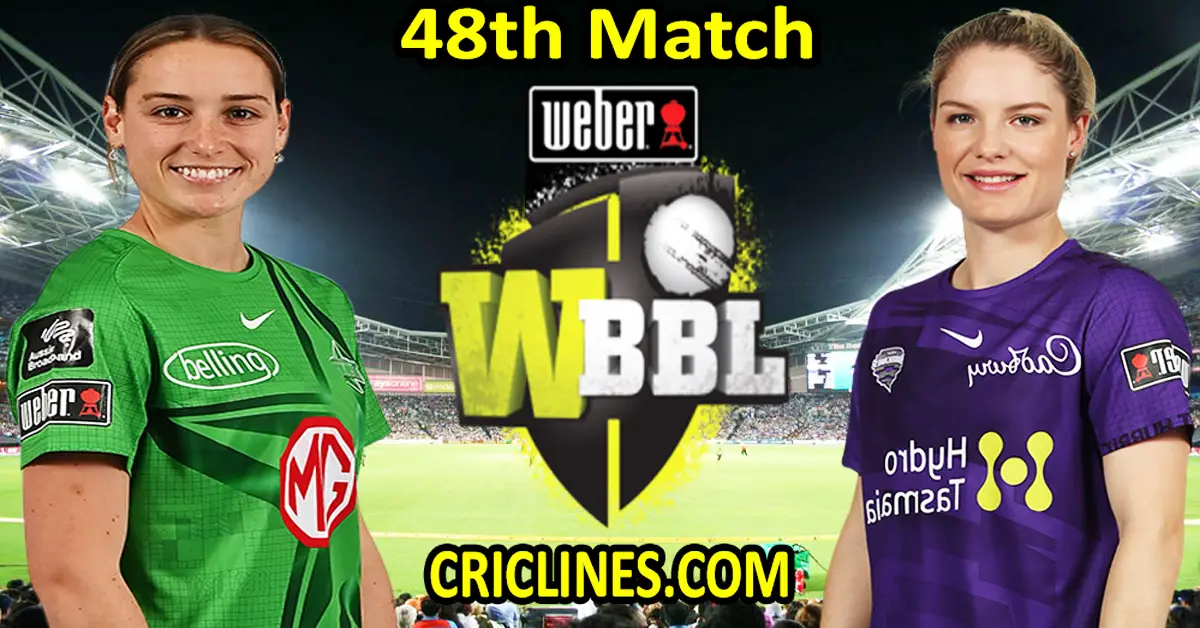 Today Match Prediction-Melbourne Stars Women vs Hobart Hurricanes Women-WBBL T20 2022-48th Match-Who Will Win