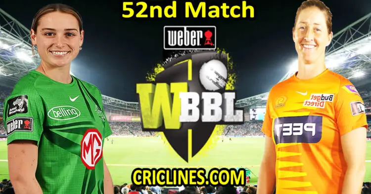 Today Match Prediction-Melbourne Stars Women vs Perth Scorchers Women-WBBL T20 2022-52nd Match-Who Will Win