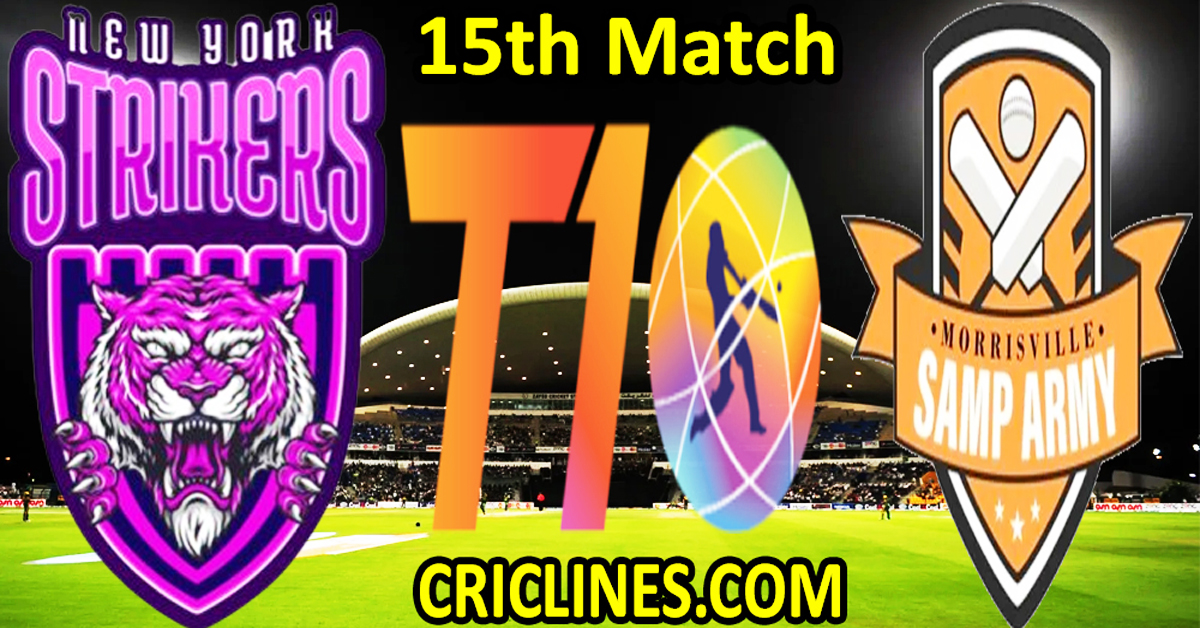 Today Match Prediction-New York Strikers vs Morrisville Samp Army-Dream11-Abu Dhabi T10 League-2022-15th Match-Who Will Win