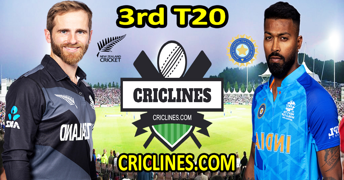 Today Match Prediction-New Zealand vs India-Dream11-3rd T20-2022-Who Will Win