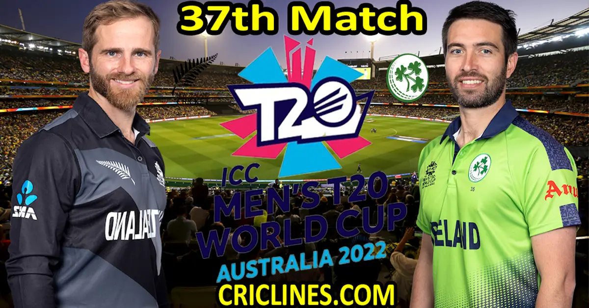Today Match Prediction-New Zealand vs Ireland-Dream11-ICC T20 World Cup 2022-37th Match-Who Will Win