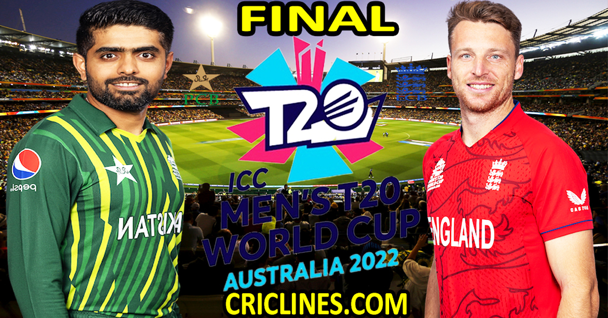 Today Match Prediction-Pakistan vs England-Dream11-ICC T20 World Cup 2022-Final Match-Who Will Win