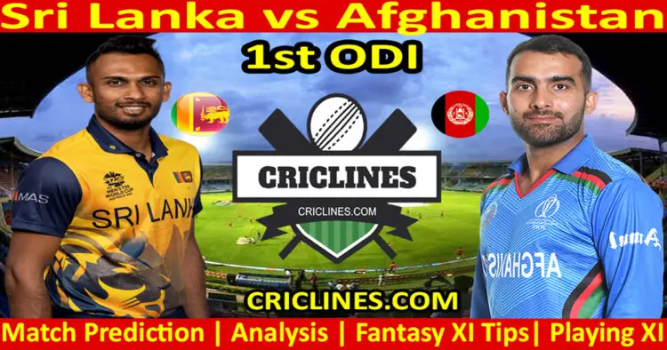 Today Match Prediction-SL vs AFG-Dream11-1st ODI-2022-Who Will Win