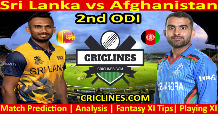 Today Match Prediction-SL vs AFG-Dream11-2nd ODI-2022-Who Will Win
