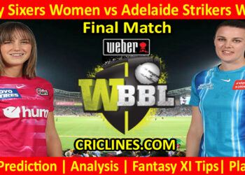 Today Match Prediction-SYSW vs ADSW-WBBL T20 2022-Final Match-Who Will Win