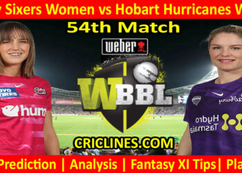 Today Match Prediction-SYSW vs HBHW-WBBL T20 2022-54th Match-Who Will Win
