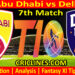 Today Match Prediction-TAB vs DB-Dream11-Abu Dhabi T10 League-2022-7th Match-Who Will Win