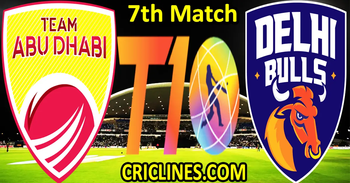Today Match Prediction-Team Abu Dhabi vs Delhi Bulls-Dream11-Abu Dhabi T10 League-2022-7th Match-Who Will Win