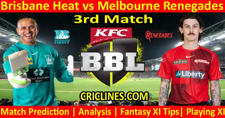 BBH vs MLR-Today Match Prediction-Dream11-BBL T20 2022-23-3rd Match-Who Will Win