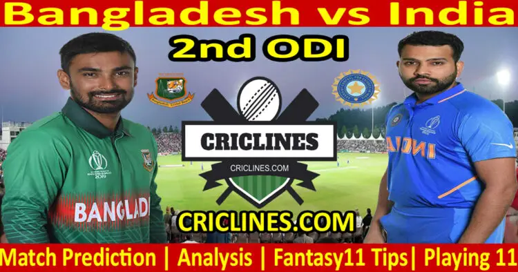Today Match Prediction-BAN vs IND-Dream11-2nd ODI-2022-Who Will Win