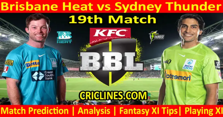 Today Match Prediction-BH vs SYT-Dream11-BBL T20 2022-23-19th Match-Who Will Win