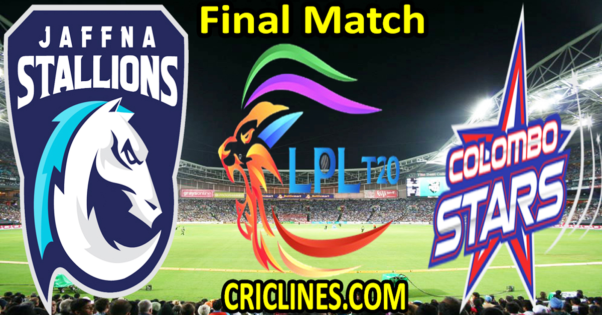 Today Match Prediction-Jaffna Kings vs Colombo Stars-Dream11-LPL T20 2022-Final Match-Who Will Win