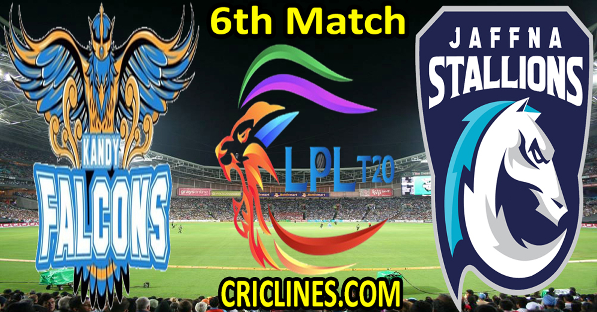 Today Match Prediction-Kandy Falcons vs Jaffna Kings-Dream11-LPL T20 2022-6th Match-Who Will Win