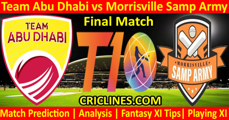 Today Match Prediction-NYS vs DG-Dream11-Abu Dhabi T10 League-2022-Final Match-Who Will Win