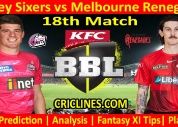 Today Match Prediction-SYS vs MLR-Dream11-BBL T20 2022-23-18th Match-Who Will Win