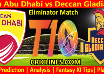 Today Match Prediction-TAB vs DG-Dream11-Abu Dhabi T10 League-2022-Eliminator Match-Who Will Win