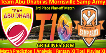 Today Match Prediction-TAB vs MSA-Dream11-Abu Dhabi T10 League-2022-3rd Place Play-off Match-Who Will Win