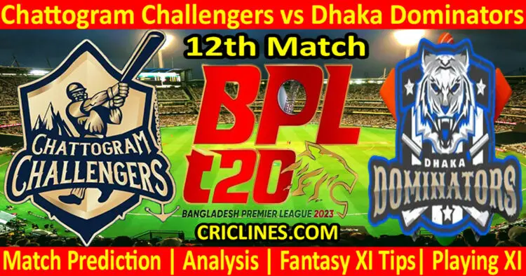 Today Match Prediction-CCH vs DD-Dream11-BPL T20-2023-12th Match-Who Will Win