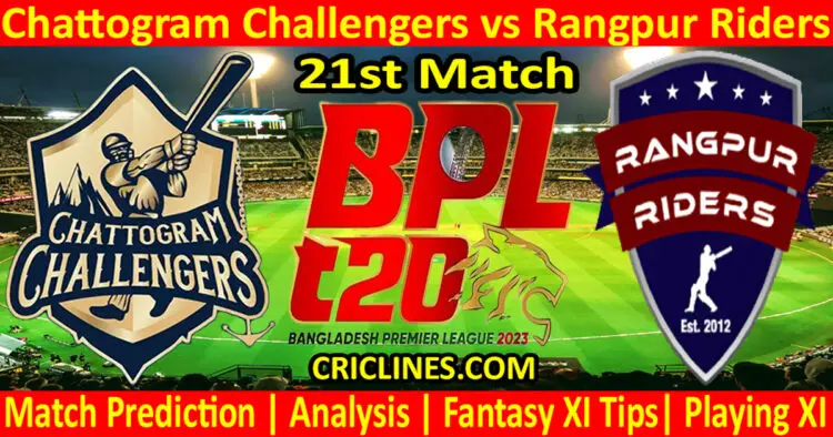 Today Match Prediction-CCH vs RGR-Dream11-BPL T20-2023-21st Match-Who Will Win