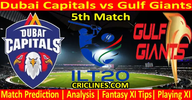 Today Match Prediction-DC vs GG-IL T20 2023-5th Match-Who Will Win