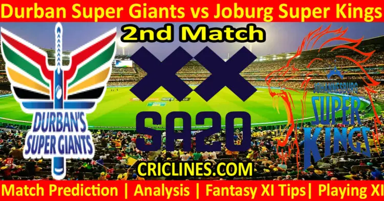 Today Match Prediction-DSG vs JSK-SA20 T20 2023-Dream11-2nd Match-Who Will Win