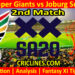 Today Match Prediction-DSG vs JSK-SA20 T20 2023-Dream11-2nd Match-Who Will Win