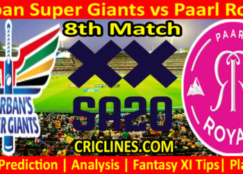Today Match Prediction-DSG vs PR-SA20 T20 2023-Dream11-8th Match-Who Will Win