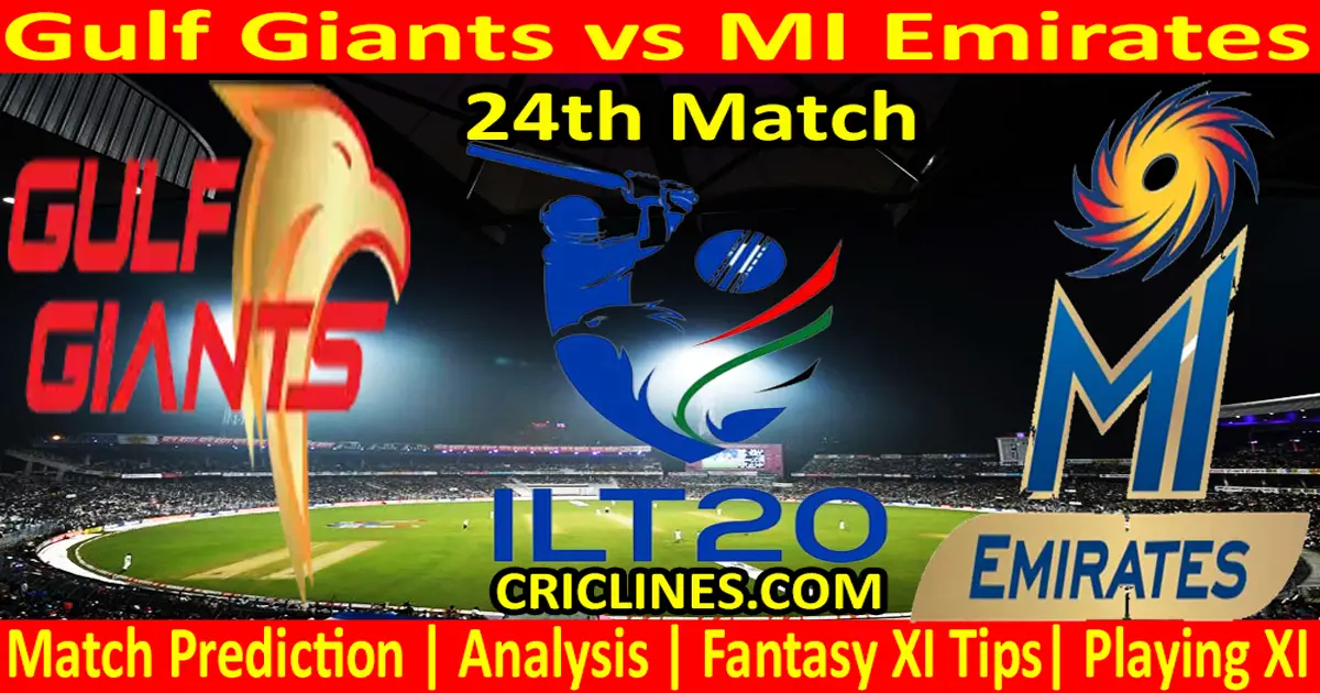 Today Match Prediction-GG vs MIE-IL T20 2023-24th Match-Who Will Win