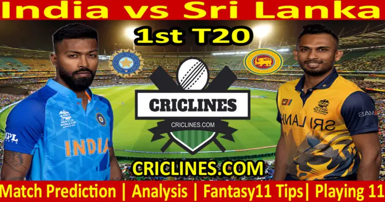 Today Match Prediction-IND vs SL-Dream11-1st T20-2023-Who Will Win