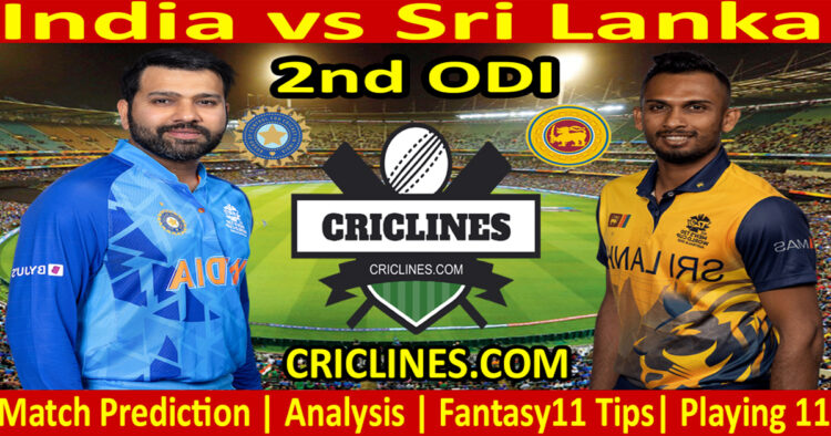 Today Match Prediction-IND vs SL-Dream11-2nd ODI-2023-Who Will Win