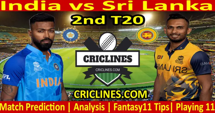 Today Match Prediction-IND vs SL-Dream11-2nd T20-2023-Who Will Win