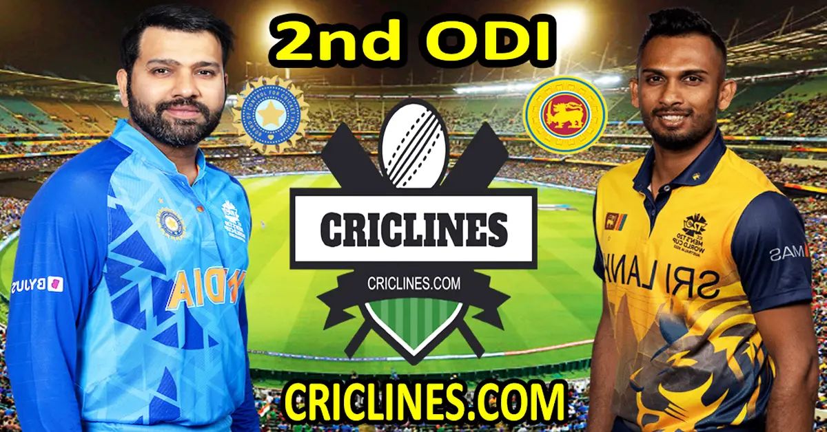 Today Match Prediction-India vs Sri Lanka-Dream11-2nd ODI-2023-Who Will Win