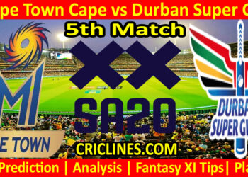 Today Match Prediction-MICT vs DSG-SA20 T20 2023-Dream11-5th Match-Who Will Win