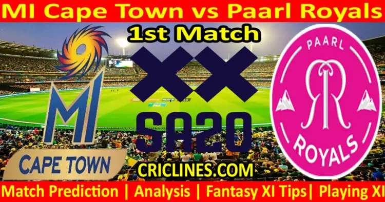 Today Match Prediction-MICT vs PR-SA20 T20 2023-Dream11-1st Match-Who Will Win