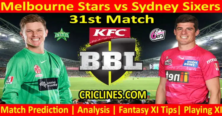 Today Match Prediction-MLS vs SYS-Dream11-BBL T20 2022-23-31st Match-Who Will Win