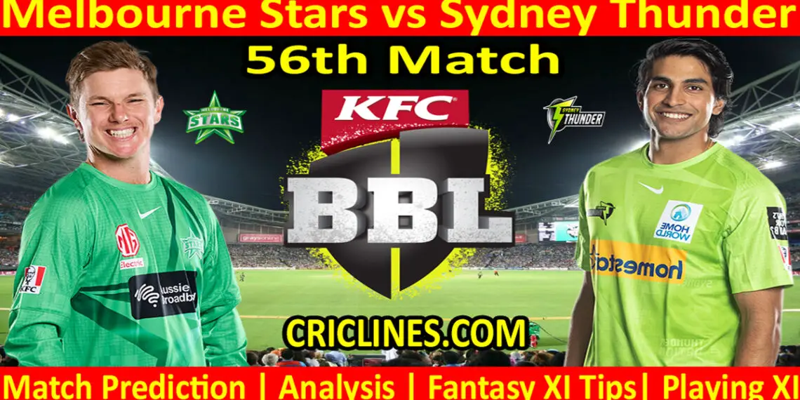 Today Match Prediction-MLS vs SYT-Dream11-BBL T20 2022-23-56th Match-Who Will Win