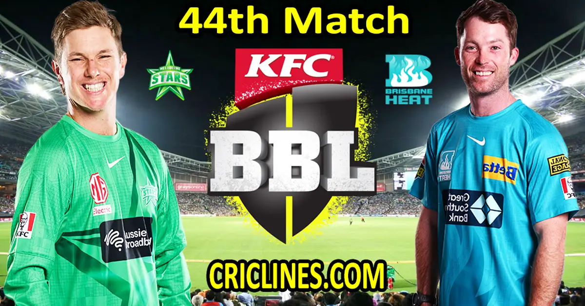 Today Match Prediction-Melbourne Stars vs Brisbane Heat-Dream11-BBL T20 2022-23-44th Match-Who Will Win