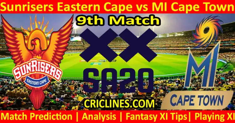 Today Match Prediction-SEC vs MICT-SA20 T20 2023-Dream11-9th Match-Who Will Win