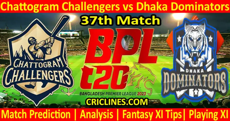 Today Match Prediction-CCH vs DD-Dream11-BPL T20-2023-37th Match-Who Will Win