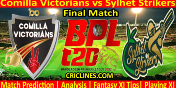 Today Match Prediction-COV vs SYL-Dream11-BPL T20-2023-Final Match-Who Will Win